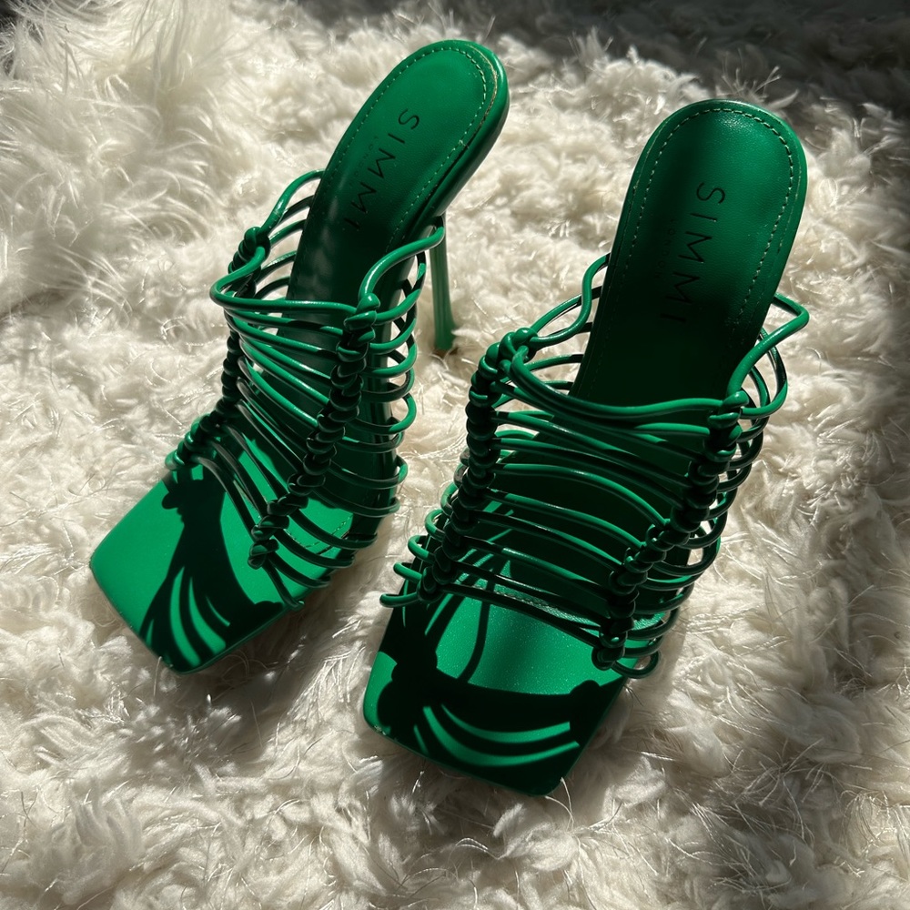 Green SIMMI mules - Picture 2 of 5
